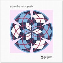 pepita Yarmulka Polar Argyle Needlepoint Kit - $50.00+