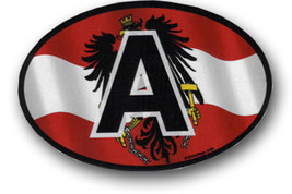 Austria Wavy Oval Decal (Eagle) - $56.68 MXN