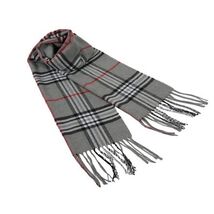 J.Valintin Unisex Plaid Scarf Soft Feel Acrylic Fashion Design #Scarf5 Gray image 3