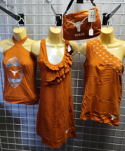 Texas Longhorns Womens Medium Three Assorted Clothes, 2 Shirts, 1 Dress,... - £31.15 GBP