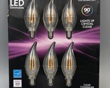 Feit Dimmable LED Clear Chandelier Light Bulbs 2700K 3.3W 40W rep Soft W... - £11.48 GBP