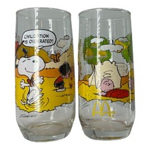 McDonalds glasses Peanuts Camp Snoopy collection Vintage 1980s drinking cups - £15.82 GBP