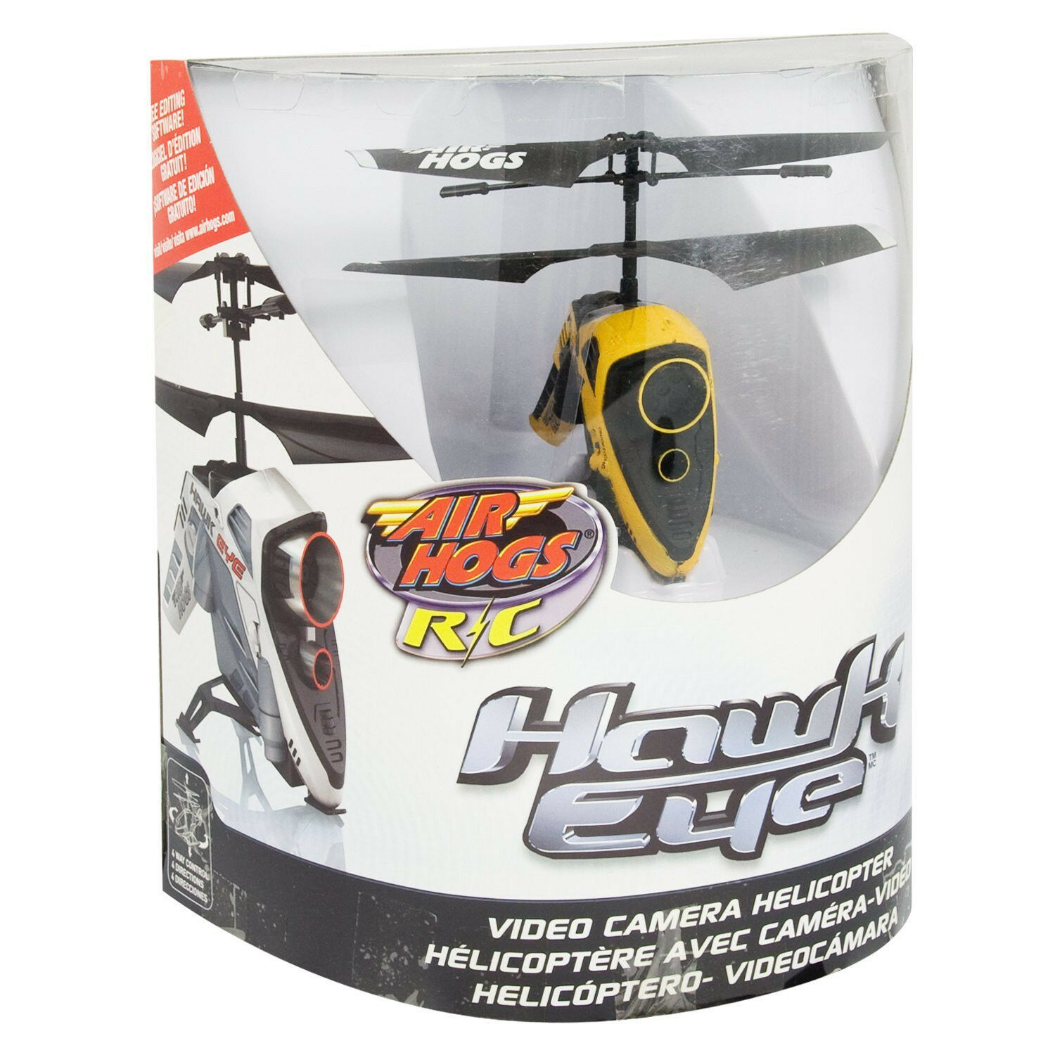 Air Hogs Hawk Eye Yellow Helicopter w/ Camera Hawkeye All colors  NEW - £62.57 GBP