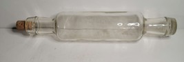 Glass Rolling Pin 14&quot; with Cork VTG - $25.00