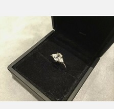 1.0 Carat Diamond Oval Cut Engagement Ring With Platinum Finish Size O - £54.00 GBP