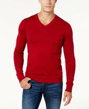 Michael Kors Men&#39;s Classic V-Neck Sweater, Size XXL, Ruby Red, MSRP $89 - £26.22 GBP
