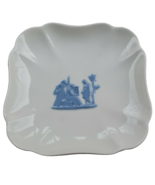 Wedgwood QueensWare Trinket Dish Lavender Cream Square Pin Tray Bone China - $22.84 CAD