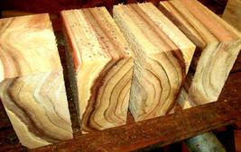 FOUR (4) BALD CYPRESS BOWL BLANKS LATHE TURNING LUMBER WOOD 6&quot; X 6&quot; X 3&quot; - $59.35