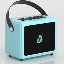 Mini Guitar Amp, Portable Bluetooth Electric Guitar Bass Amplifier, Blue - $77.99