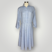 Vintage Dress The American Shirt Dress Plaid Light Blue Women&#39;s L - £26.64 GBP