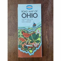 Ohio Road Map Courtesy of SOHIO Standard Oil 1982 Edition - £10.75 GBP