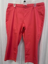 New York &amp; Company Women&#39;s Crop Pants Coral Size 16 NWT - £23.71 GBP