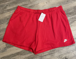 Nike Sportswear Club Fleece Terry Shorts Women’s XXL Red CU8600-657 New - £22.39 GBP