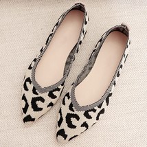 Fashion Breathable Leopard Mesh Ballet Flats Pointed Toe Slip On Loafers... - £20.41 GBP