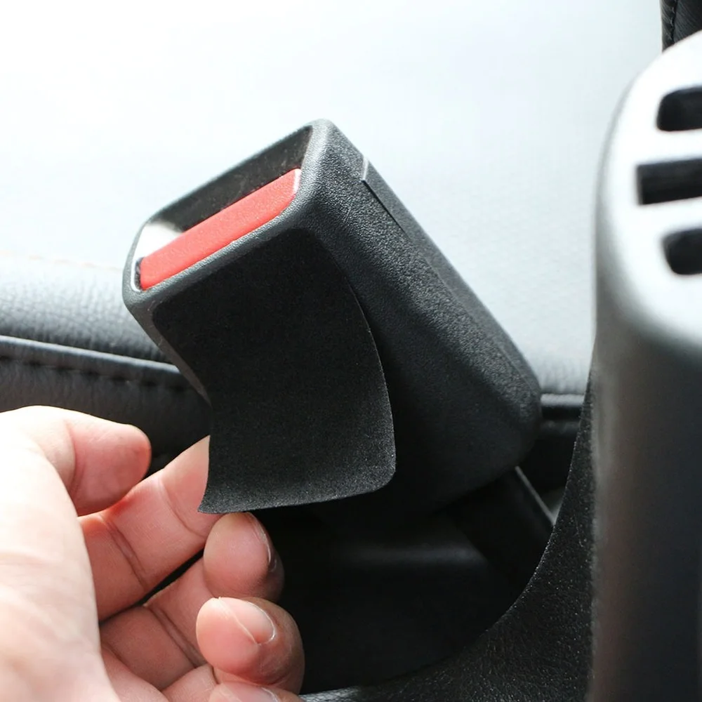 Carmilla 2Pcs/Set Black Auto Car Safety Belt Buckle Anti-collision Sticker Pads  - £64.82 GBP