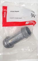 Sigma Electric 49021 ProConnex Zinc Die Cast Silver Offset Nipple 3/4 Di... - $8.00