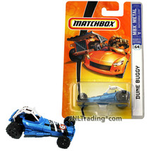 Year 2007 Matchbox MBX Metal 1:64 Die Cast Car #64 - Blue DUNE BUGGY (White Bar) - $19.99
