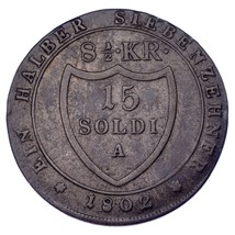 1802-A Italien États Gorizia Countship 15 Soldi Km #48 VF État - $93.65