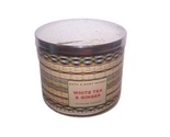 Bath &amp; Body Works White Tea &amp; Ginger Scented 3 Wick Candle 14.5 oz - $44.99