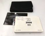 2008 Cadillac SRX Owners Manual Set with Case OEM I04B10018 - £42.45 GBP