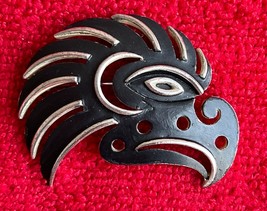 Vintage 1960s Trifari Eagle / Hawk / Bird Signed Brooch PIN Badge EUC - $232.65