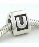 Authentic PANDORA Letter U Retired Charm, Sterling Silver 790323u New - $23.74