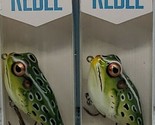 Lot of 2 New Rebel Frog-R 5/16 oz Fishing Lure - £13.47 GBP