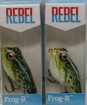 Lot of 2 New Rebel Frog-R 5/16 oz Fishing Lure - £13.39 GBP