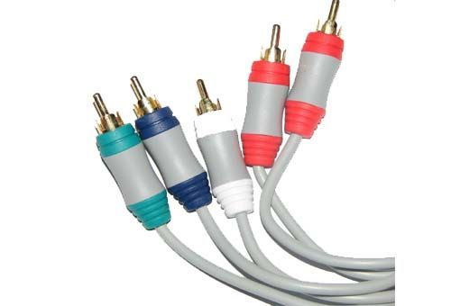 New Nintendo Wii HDTV Component Cables Gold Plated 480p - $18.99