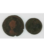 Roman Empire 2-coin Set // 378 Emperor Valens AE3 // 383 Emperor Gratian... - $67.70 CAD