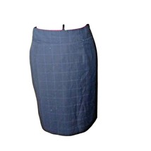 Banana Republic Pencil Straight Skirt Women Lined Windowpane Plaid Size 4 - £18.95 GBP