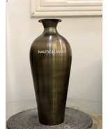 Golden Hammered Metal Flower Single Vase For Home , Office , Living Room... - $199.00