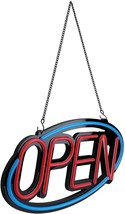 OPEN Sign Oval LED For Business Window 10 Flashing &amp; Scrolling Modes 20&quot; x 10&quot; - £83.11 GBP