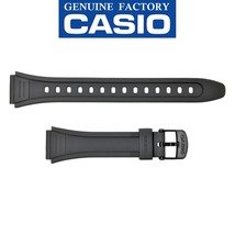 Genuine CASIO G-SHOCK Watch Band Strap W-201 W-201G W201 W Original Black Rubber - £15.94 GBP