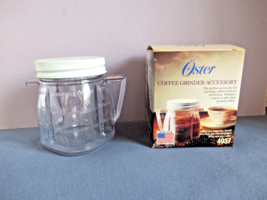 Vintage Oster coffee Grinder 4937 clear accessory NIB 1992 - $11.71
