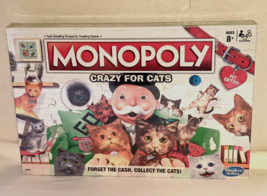 Monopoly Crazy for Cats Board Game NEW in Plastic Hasbro Full Size Board... - £19.67 GBP