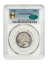 1914 25C PCGS/CAC MS66+ - $2,291.63