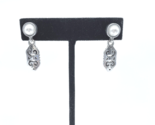 Sterling Silver .925 w Faux Pearl Post Earrings Dangle Drop Beautiful 4.... - $22.76