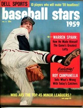Baseball #8 1959-Dell-Warren Spahn-MLB-VF/NM - £71.85 GBP