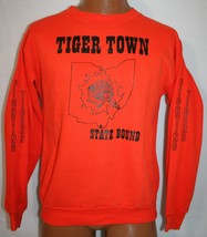 Vintage 80s RUSSELL ATHELETIC Orange TIGER TOWN SWEATSHIRT M Fighting Ti... - $647.56 MXN