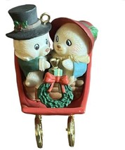 Bears in sleigh First Christmas Together 1991 ornament M. Gilmore Designs Inc - £10.25 GBP