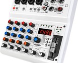 99 Sound Effects 6-Channel Audio Mixer For Pc, Portable Sound, And Dj Show. - £55.77 GBP