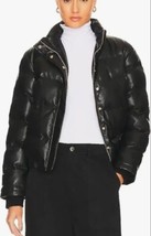 NWT Women&#39;s Snobbish Faux Leather Jacket  Coat Medium Figure Flattering New With - £31.17 GBP