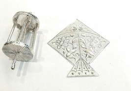 Handmade 925 Silver Lord Krishna LADDU GOPAL Toys Kite Charkhi patang Firni F/S - £39.16 GBP
