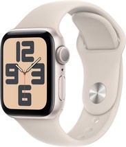 Apple Watch SE (2nd Gen) [GPS 40mm] Smartwatch with Starlight Aluminum C... - £278.62 GBP