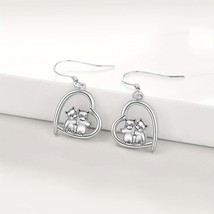 Sterling Silver Hippo Earrings  Unique Womens Jewelry Gift - £53.05 GBP