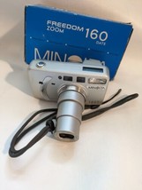 Minolta Freedom Zoom 160 Date 35mm Punto Scatta Film Fotocamera Scatola - £45.29 GBP