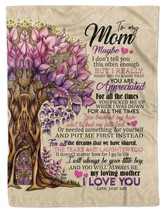 Personalized Blanket Gift for Mom From Son Fleece Sherpa Blankets For Christmas - £28.44 GBP+