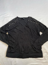 MSRP $100 Inc International Concepts Studded Sweater Black Size Medium (... - $11.54