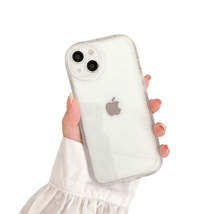 Anymob iPhone Case White Transparent Shockproof Round Lens Protection  - £17.22 GBP